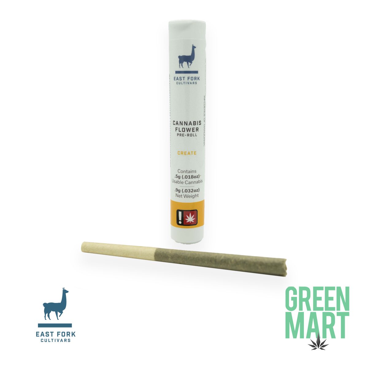 East Fork Cultivars - Sour Lemon Kush Create .5g Preroll