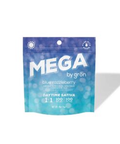 Gron Mega Pearl - Blue Razzleberry 1:1 CBG/THC Gummy