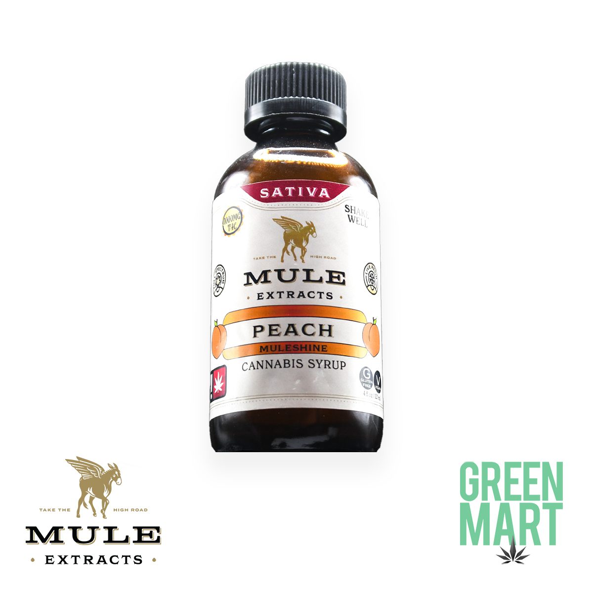 Muleshine Syrup - Peachy 1000mg THC