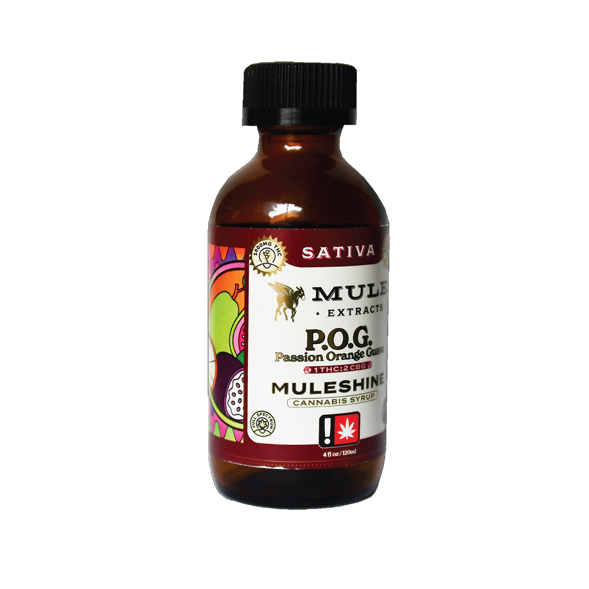 Muleshine Syrup - POG 1:2 THC/CBG 1000mg