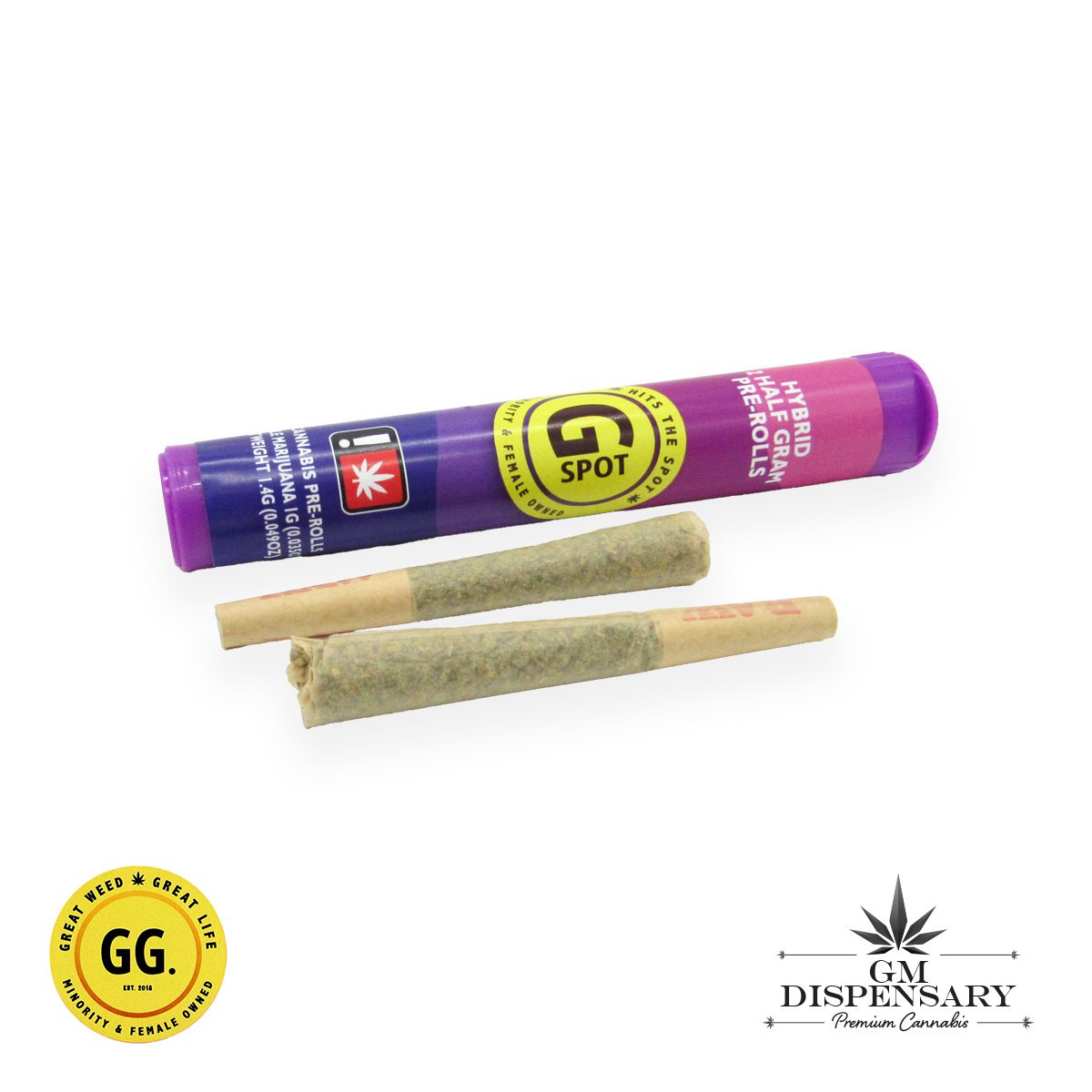 GG G Spot .5g Pre-Roll 2pk - Pink Certz