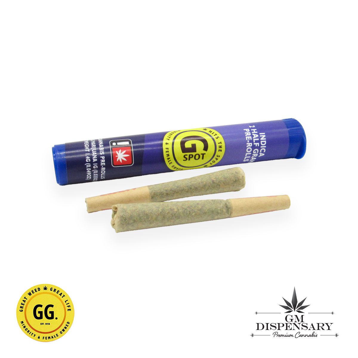 GG G Spot .5g Pre-Roll 2pk - Sherb Cream Pie