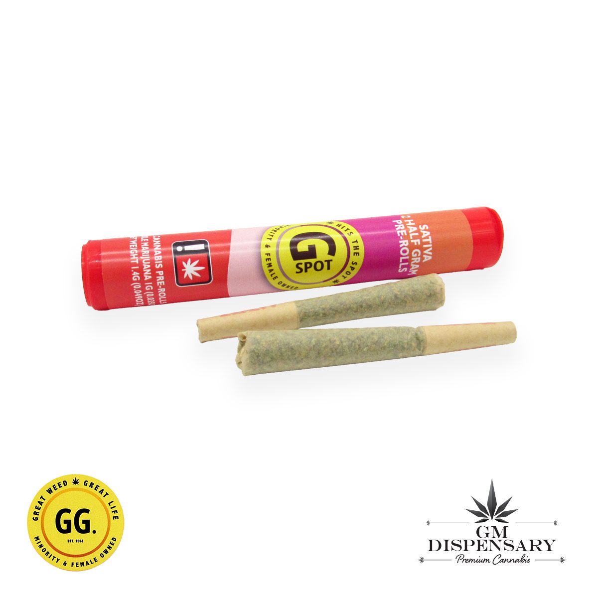 GG G Spot .5g Pre-Roll 2pk - Jack Herer