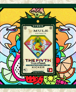 Mule Kicker - Tropical Punch 100mg 5:5:5:5:1 THC/CBD/CBN/CBG/CBC Gummy 2pk