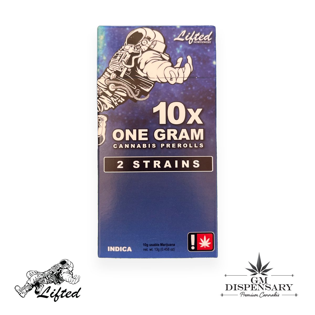 Lifted NW Pre-Roll 10 Pack - Indica - GMO Guava/Night Cap
