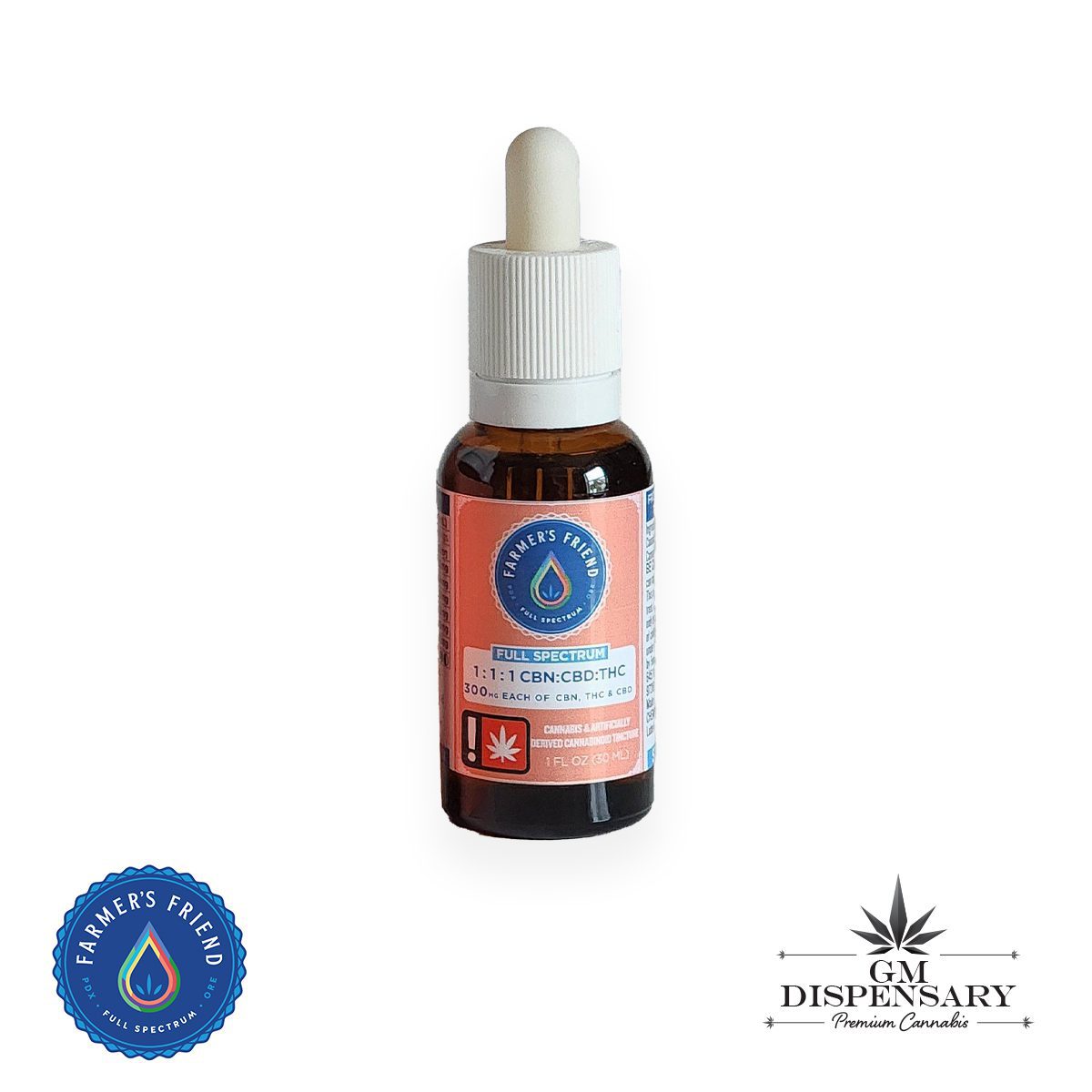 Farmers Friend Extracts Tincture - 1:1:1 THC/CBD/CBN