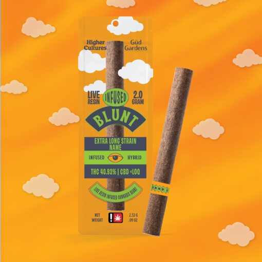 Higher Cultures - 2.5g Infused Live Resin Blunts - Countree Grammer