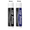 $25 Lip Balm 400mAh 510 Thread Battery and Storage, Black and Blue