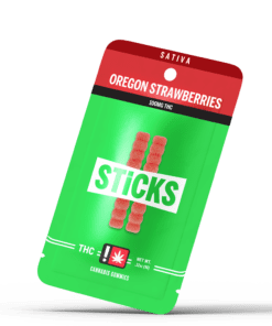 Sticks Sativa Single Gummy - Oregon Strawberries