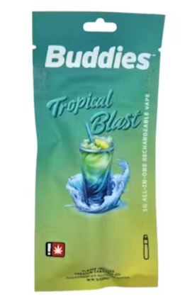 Buddies Brand 1G Flavored AIO - Tropical Blast