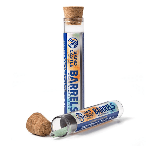 Sand Castle Barrels Live Rosin Infused 1g Pre-Roll - Memory Loss x Horchata