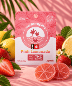 Mini Retreats Cannabis Jellies - Pink Lemonade