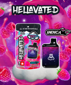 Hellavated 2g AIO Cloud Bar - Razberry Blitz