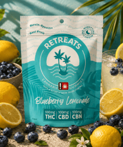 Retreats Cannabis Jellies 10pk - CBN Blueberry Lemonade