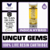 White Label Extracts 1g Live Resin Cartridge - Uncut Gems