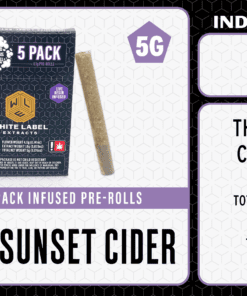 WLE Infused 1g Pre-Roll 5 pack - Tech 9 x Sunset
