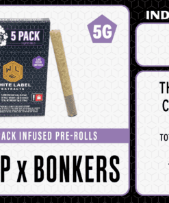WLE Infused 1g Pre-Roll 5 pack - Gas Drop x Bonkers