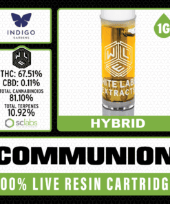 White Label Extracts 1g Live Resin Cartridge - Communion