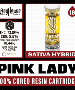 White Label Extracts 1g Cured Resin Cartridge - Pink Lady
