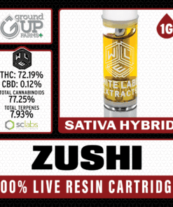 White Label Extracts 1g Live Resin Cartridge - Zushi