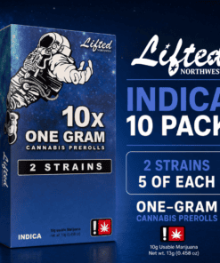 Lifted NW Pre-Roll 10 Pack - Indica - Hashburglar/Sub Zero