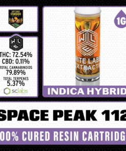 White Label Extracts 1g Cured Resin Cartridge - Space Peak 112
