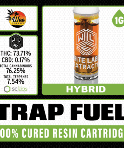 White Label Extracts 1g Cured Resin Cartridge - Trap Fuel