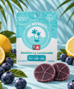 Mini Retreats Cannabis Jellies - Blueberry Lemonade CBN
