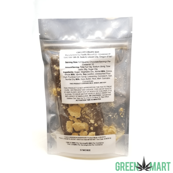 Pacific Wave CBD S'more Chocolate Bar
