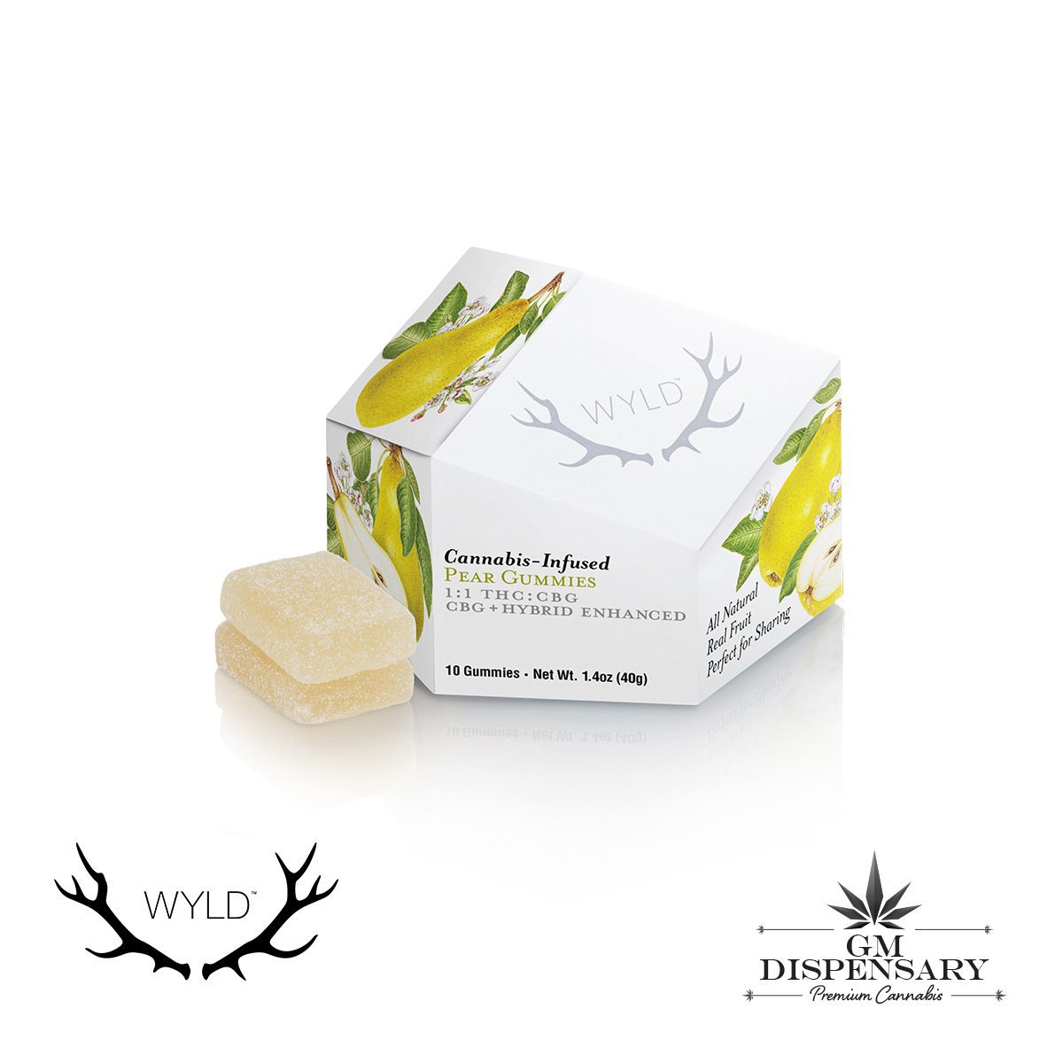 Wyld - Pear THC/CBG 1:1 Gummies