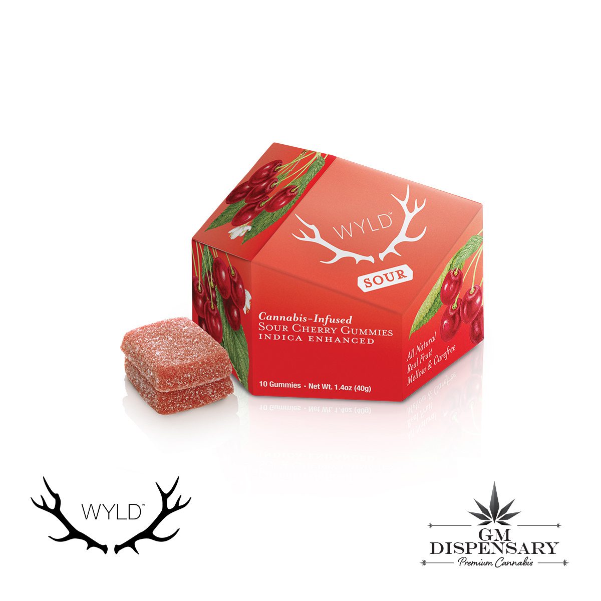 Wyld - Sour Cherry THC Indica Enhanced Gummies