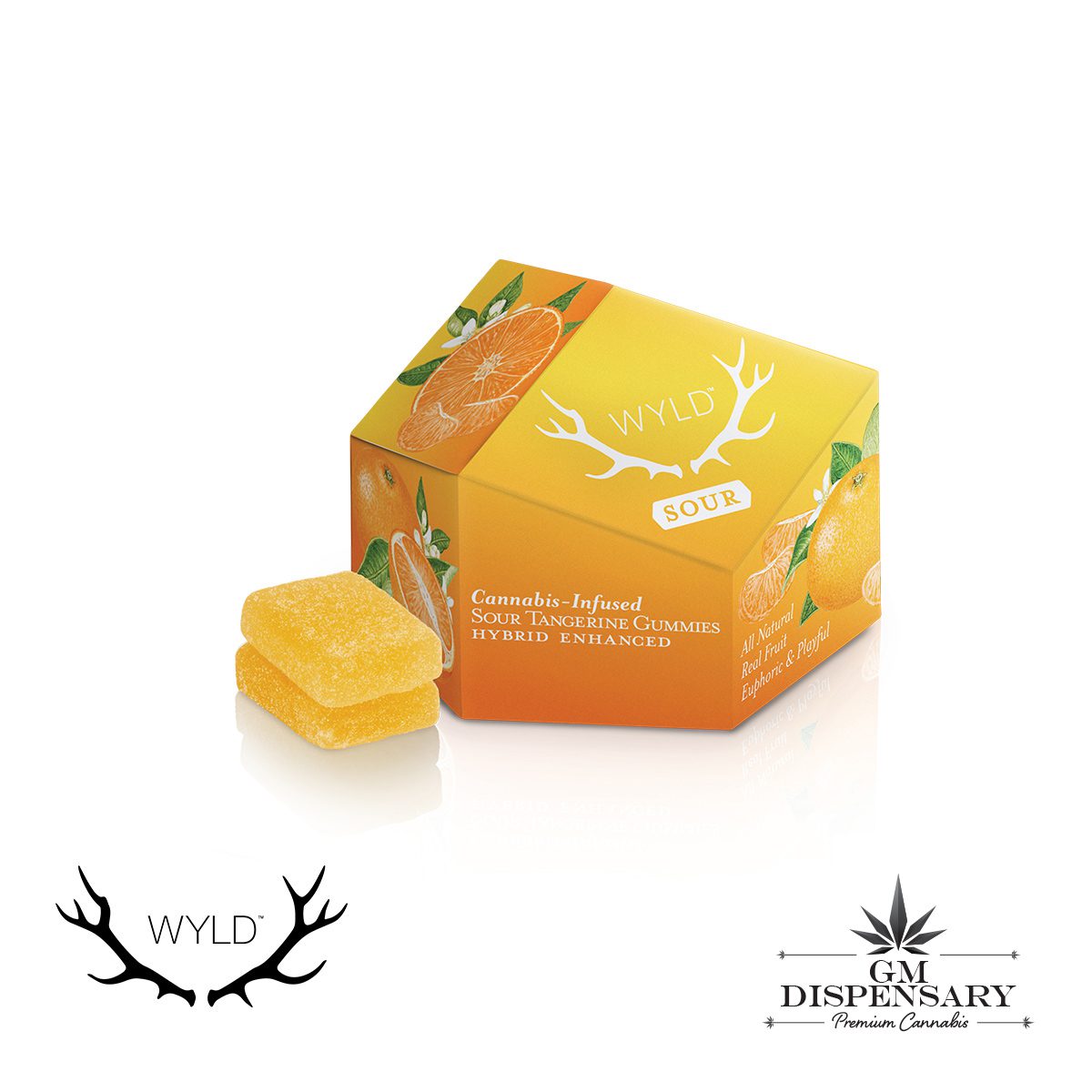 Wyld - Sour Tangerine THC Hybrid Enhanced Gummies