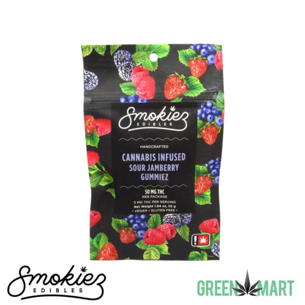Smokiez Edibles THC Gummies - Sour Jamberry