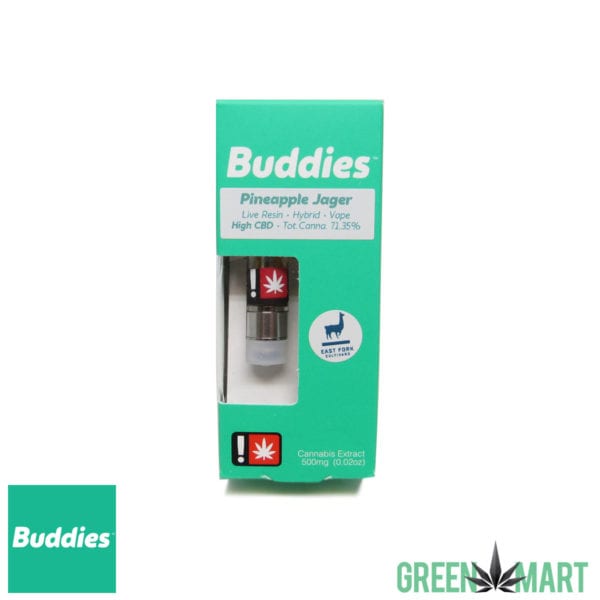 Buddies Brand Live Resin Cartridge - Pineapple Jager