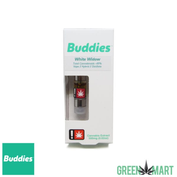 Buddies Brand Distillate Cartridge - White Widow