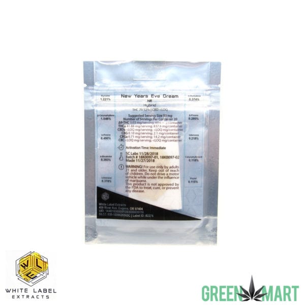 White Label Extracts - NYEdream Back