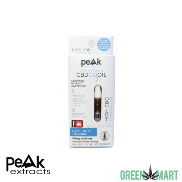 Peak Extracts CBD Cartridges - Harley Tsunami