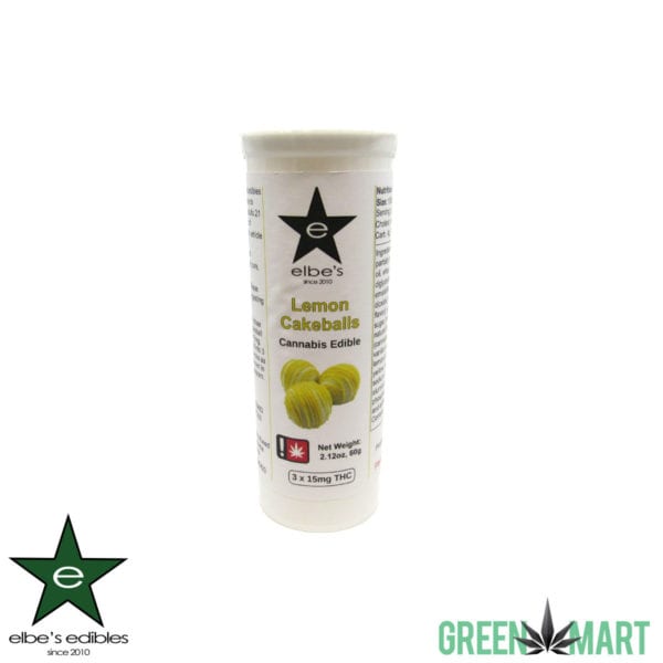 Elbe's Edibles - Lemon Cake Balls Tube