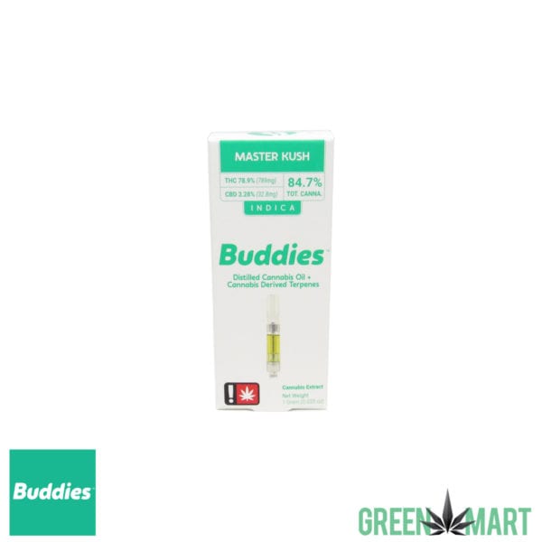 Buddies Brand Distillate Cartridge - Master Kush