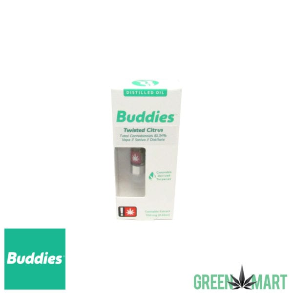 Buddies Brand Distillate Cartridge - Twisted Citrus