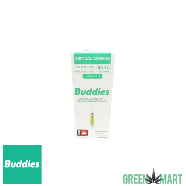 Buddies Brand Distillate Cartridge - Critical Cookies