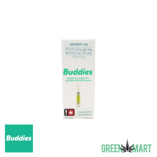 Buddies Distillate Cartridges - Ancient OG Full Gram