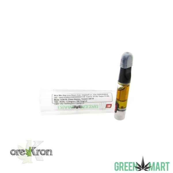 Green Mart Live Resin Cartridges - Blue Mountain Goji