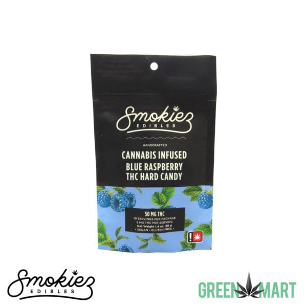 Smokiez Edibles THC Hard Candy - Blue Raspberry