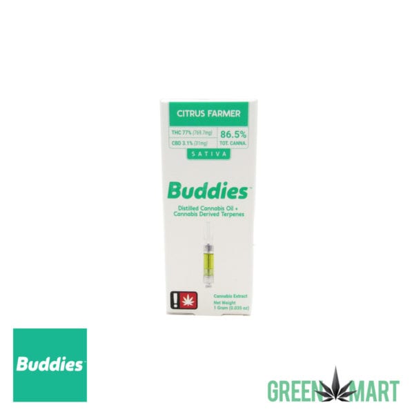 Buddies Distillate Cartridge - Citrus Farmer Full Gram