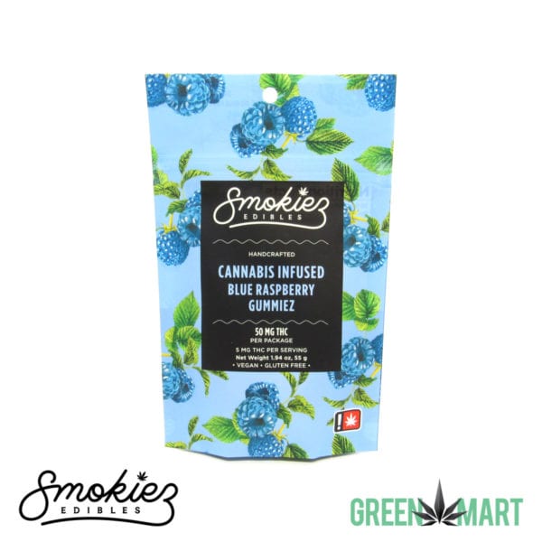 Smokiez Edibles THC Gummiez - Blue Raspberry Front