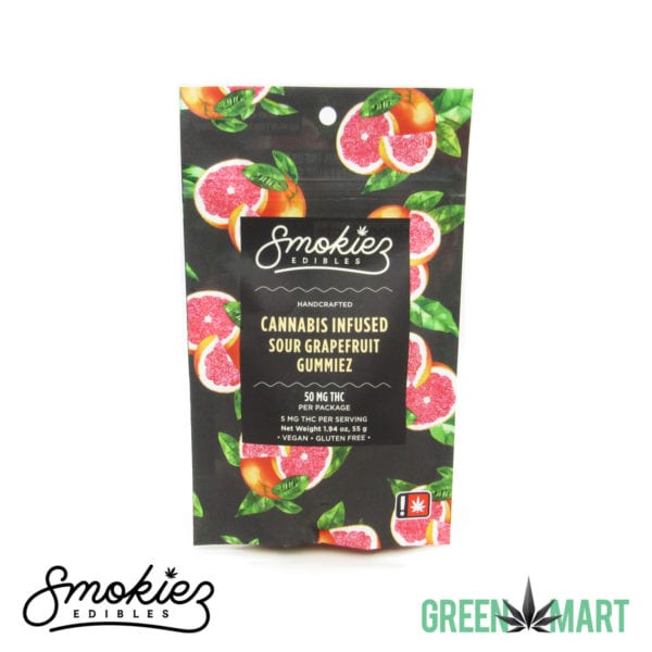 Smokiez Edibles THC Gummiez - Sour Grapefruit Front