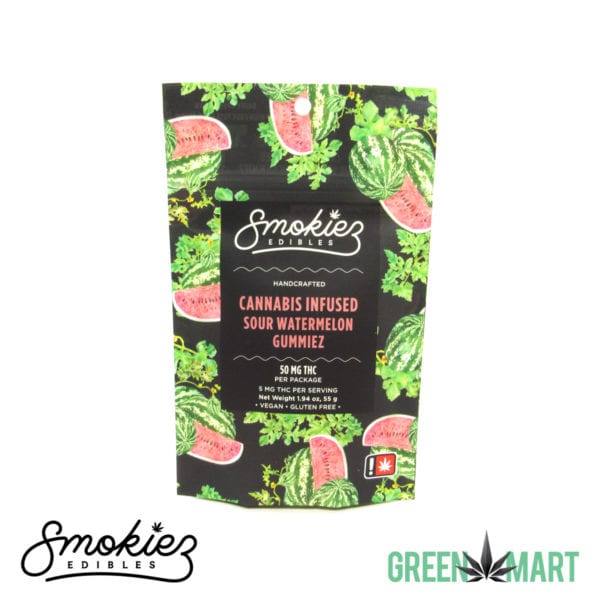 Smokiez Edibles THC Gummiez - Sour Watermelon Front