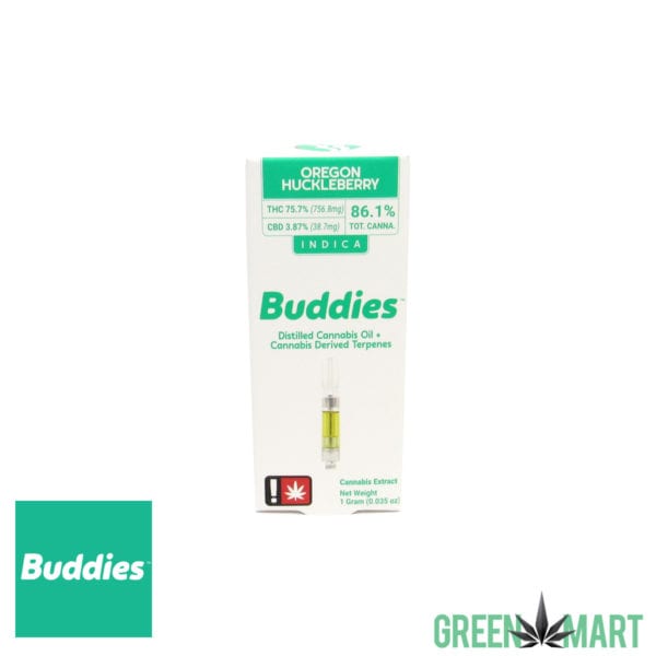 Buddies Distillate Cartridges - Oregon Huckleberry Full Gram