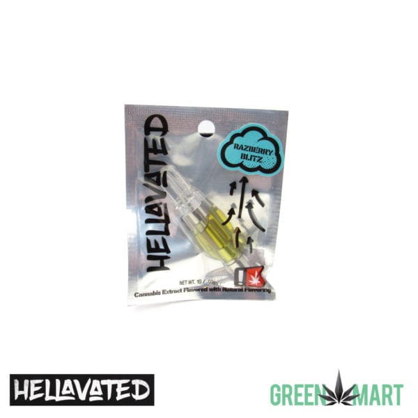 Hellavated Flavored Distillate Cartridge - Raspberry Blitz